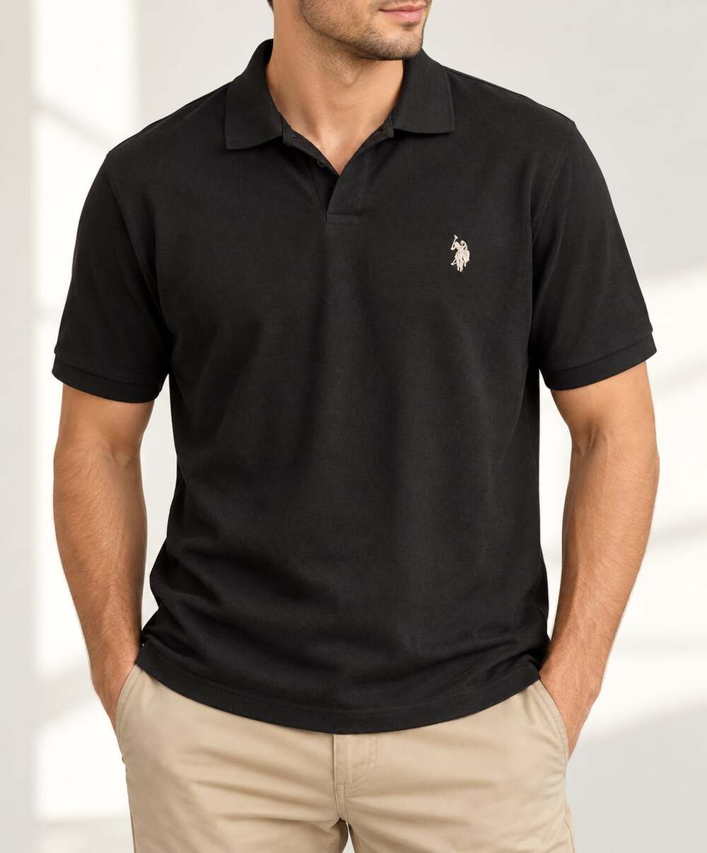 U.S. Polo Assn. Short Sleeve Polo Shirt XL Black